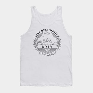 Kyiv Minimal Badge Design Tank Top